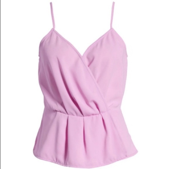 Leith Tops - 💜LEITH💜NWT LAVENDER FAUX WRAP CAMISOLE💜